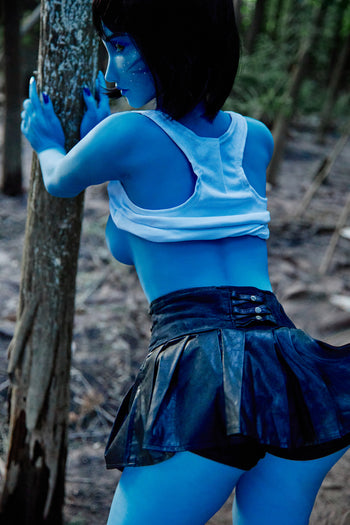 Climax Doll AD158cm B Cup TPE Sex Doll Tifa Avatar Blue Climax Doll