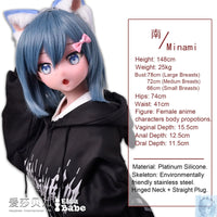 ElsaBabe 125cm 140cm 148cm 150cm 153cm Anime Style TPE or Platinum Silicone Sex Doll Amano Minami Elsa Babe