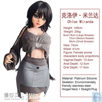 ElsaBabe 125cm 140cm 148cm 150cm 153cm Fantasy Style TPE or Platinum Silicone Sex Doll Chloe Miranda Elsa Babe