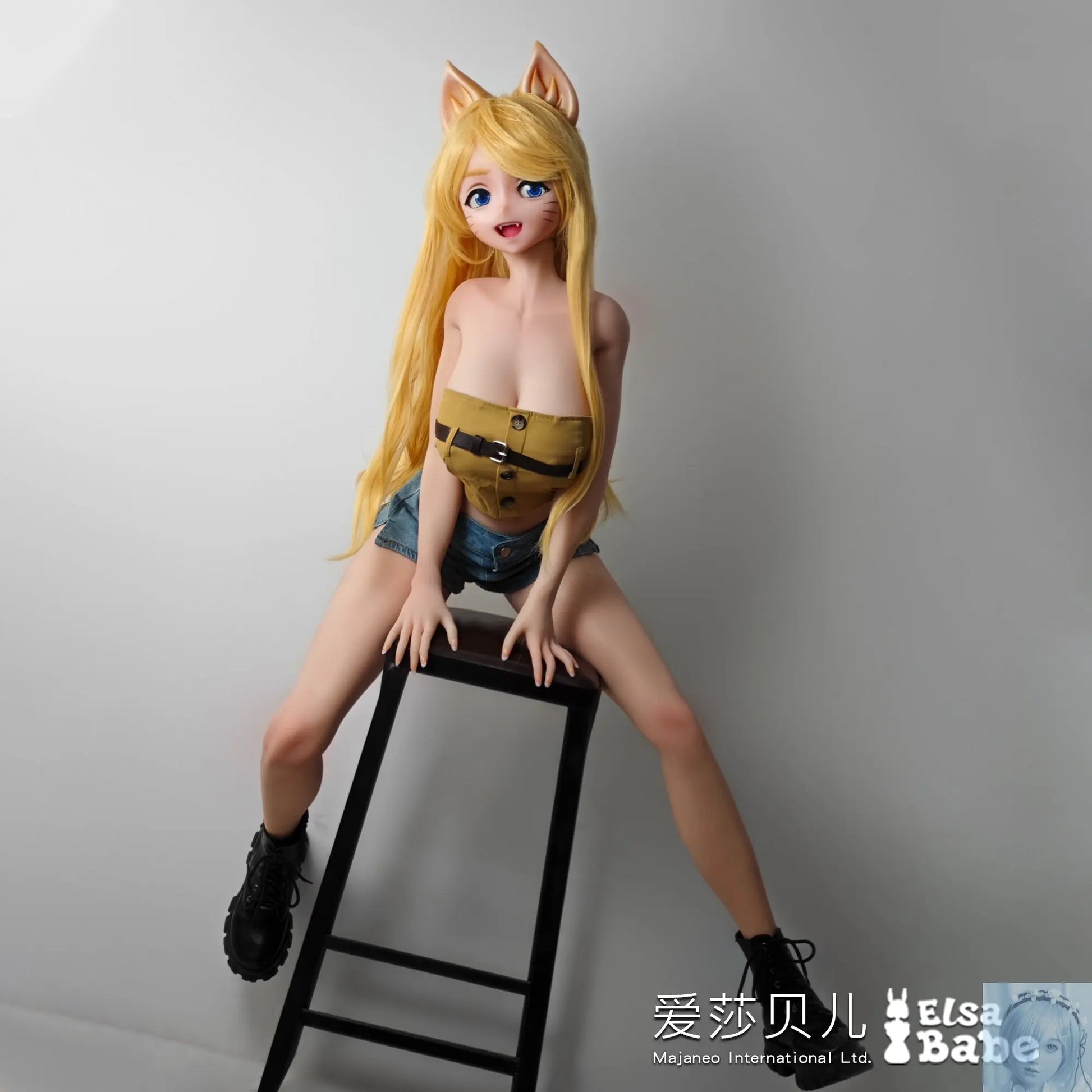 ElsaBabe 125cm 140cm 148cm 150cm 153cm Fantasy Style TPE or Platinum Silicone Sex Doll Kata Motoko Elsa Babe