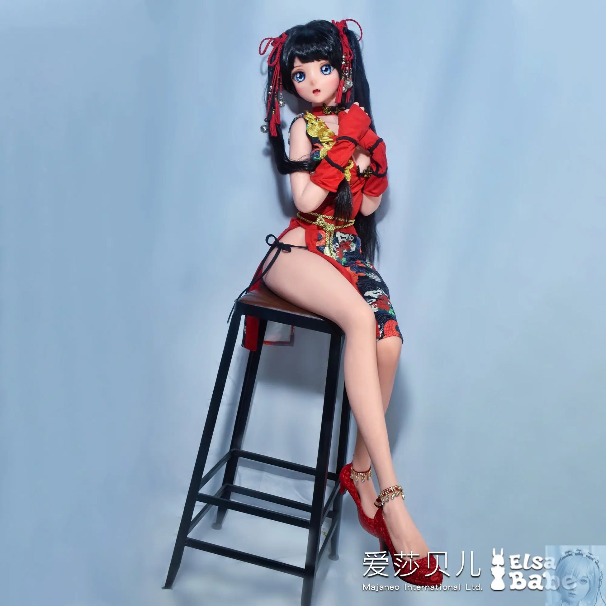 ElsaBabe 125cm 140cm 148cm 150cm 153cm Fantasy Style TPE or Platinum Silicone Sex Doll Kurai Chiaki Elsa Babe