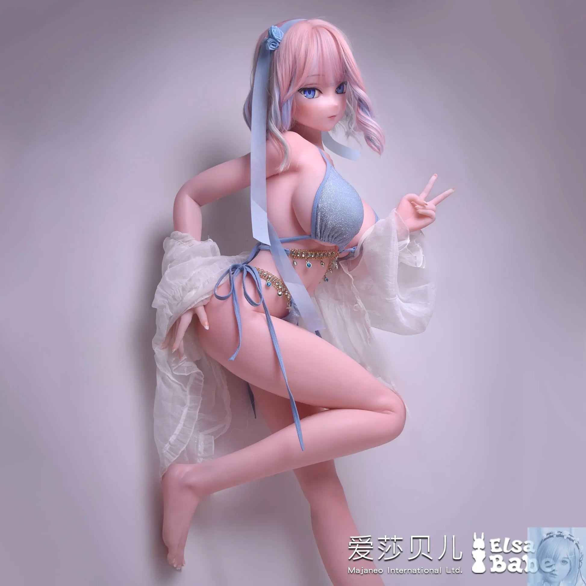 ElsaBabe 125cm 140cm 148cm 150cm 153cm Fantasy Style TPE or Platinum Silicone Sex Doll Natsuki Asuka Elsa Babe