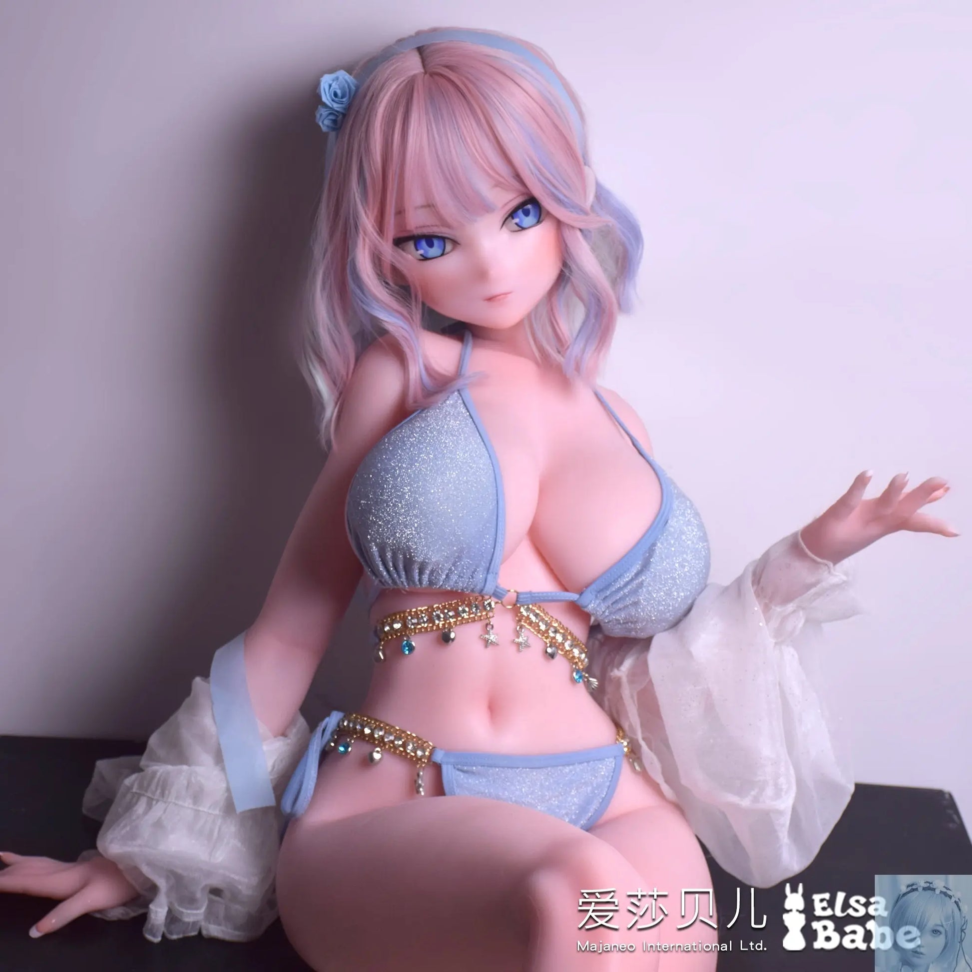 ElsaBabe 125cm 140cm 148cm 150cm 153cm Fantasy Style TPE or Platinum Silicone Sex Doll Natsuki Asuka Elsa Babe