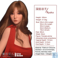ElsaBabe 157cm 160cm 165cm Fantasy Style TPE or Platinum Silicone Sex Doll Fukada Ryoko Elsa Babe
