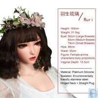 ElsaBabe 157cm 160cm 165cm Fantasy Style TPE or Platinum Silicone Sex Doll Hanyu Ruri Elsa Babe
