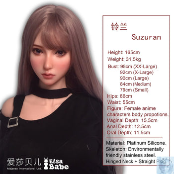 ElsaBabe 157cm 160cm 165cm Fantasy Style TPE or Platinum Silicone Sex Doll Mizushima Suzuran Elsa Babe
