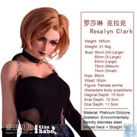 ElsaBabe 157cm 160cm 165cm Fantasy Style TPE or Platinum Silicone Sex Doll Rosalyn Clark Elsa Babe