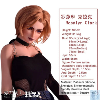 ElsaBabe 157cm 160cm 165cm Fantasy Style TPE or Platinum Silicone Sex Doll Rosalyn Clark Elsa Babe