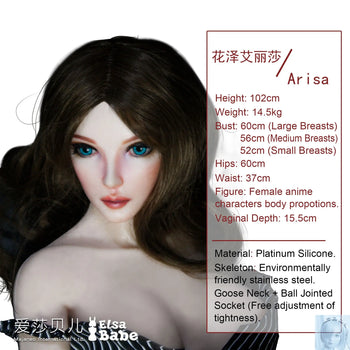 ElsaBabe 90cm 102cm Fantasy Style TPE or Platinum Silicone Sex Doll Hanazawa Arisa Elsa Babe
