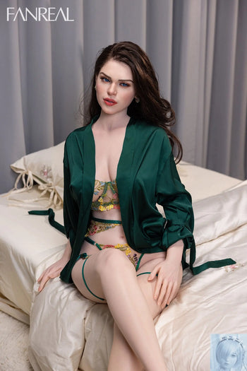 Fanreal 155cm F Cup Silicone Sex Doll Gina Fair Real Skin ROS Fanreal