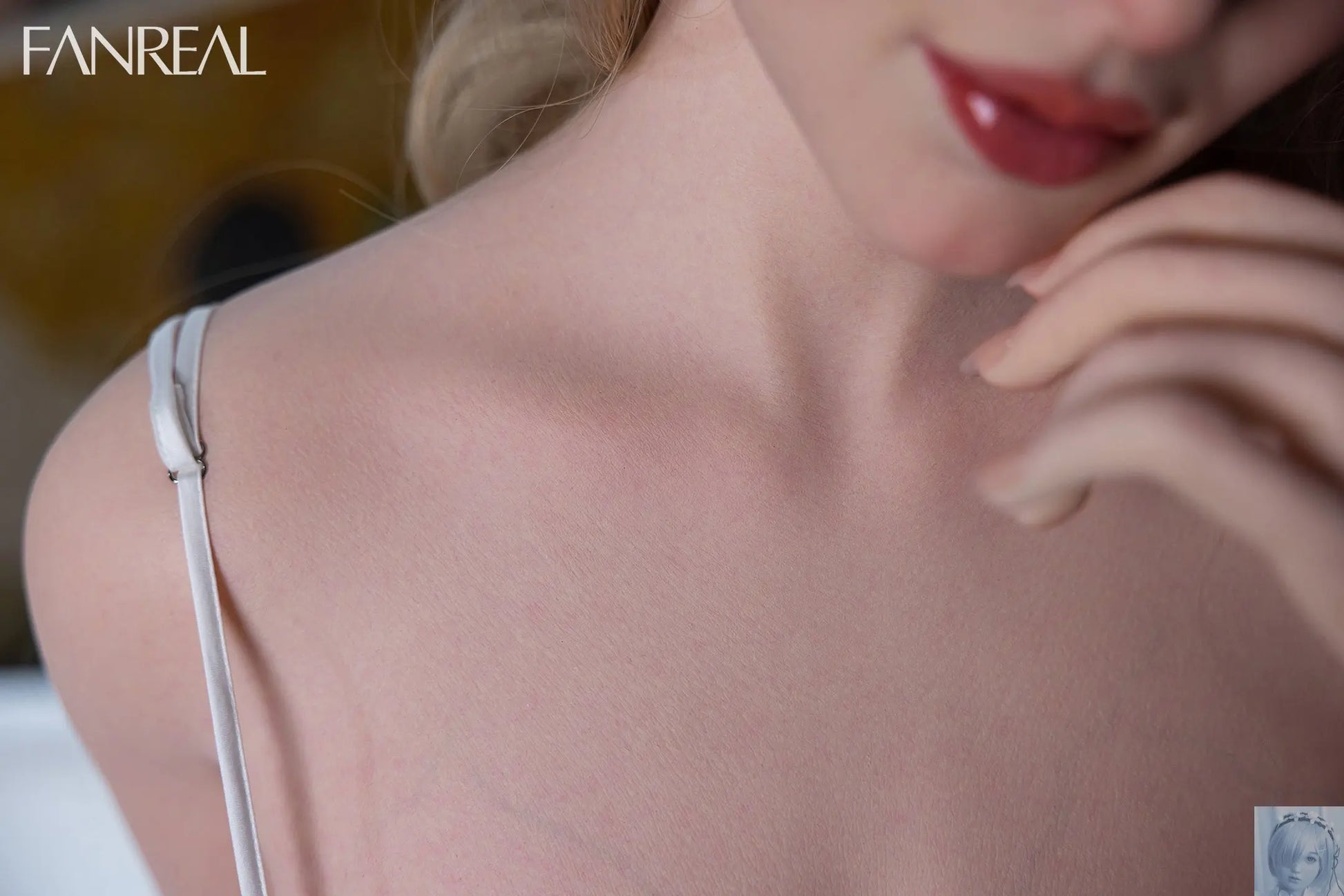 Fanreal 155cm F Cup Silicone Sex Doll Gina Fari Tan Real Skin ROS Fanreal