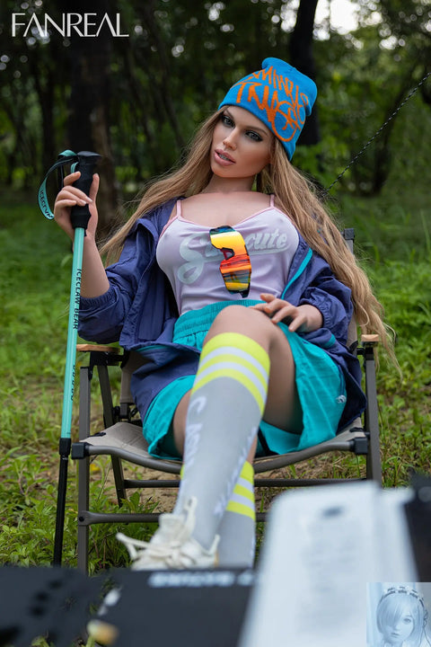 Fanreal 155cm F Cup Silicone Sex Doll Kelly Tan Real Skin ROS