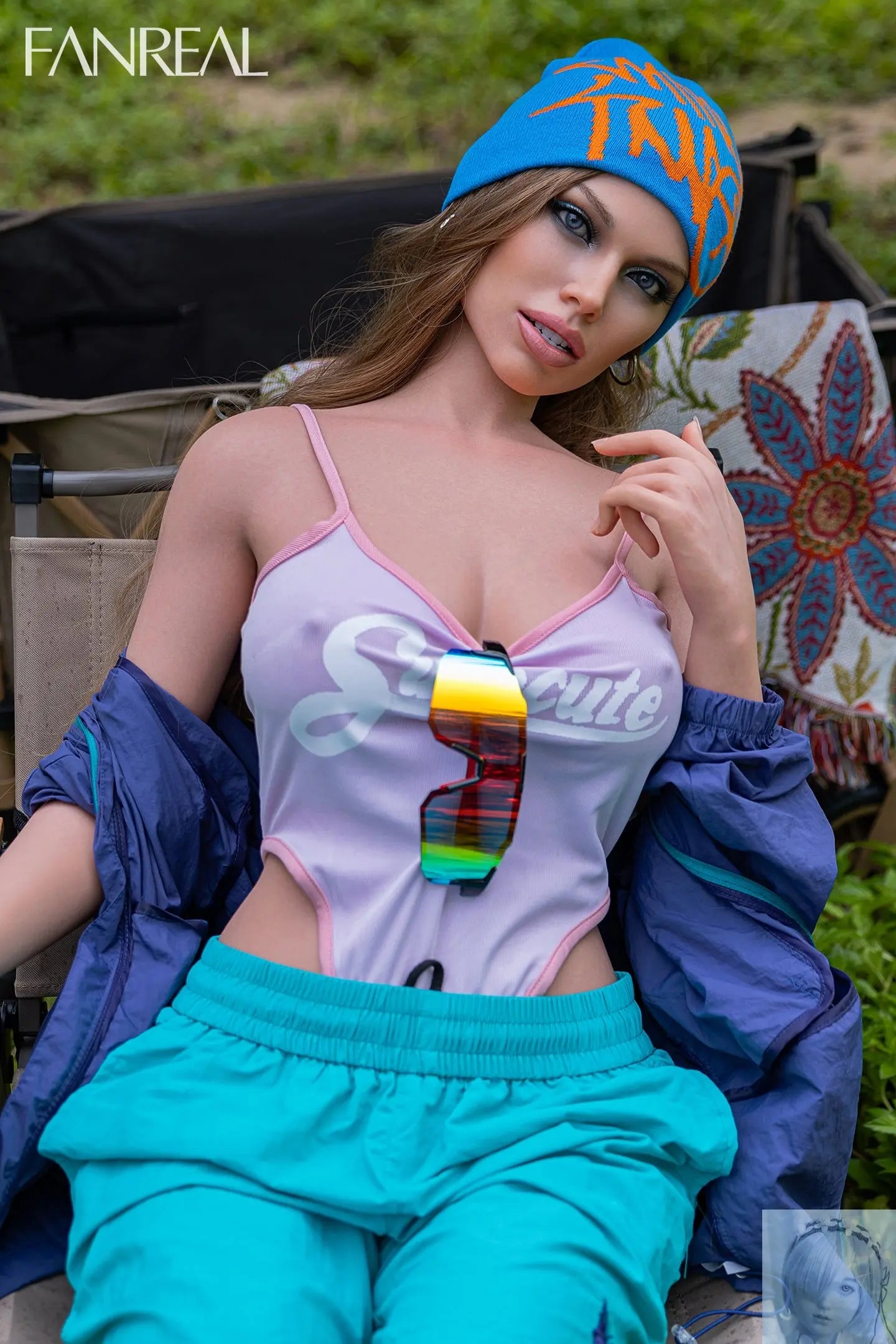 Fanreal 155cm F Cup Silicone Sex Doll Kelly Tan Real Skin Fanreal