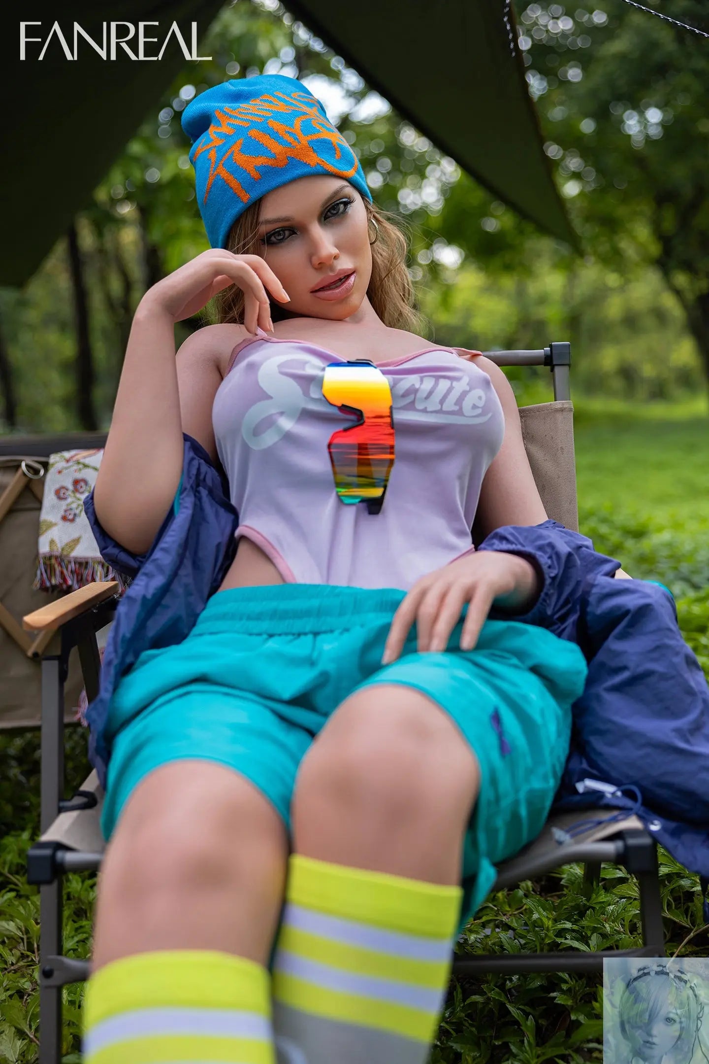 Fanreal 155cm F Cup Silicone Sex Doll Kelly Tan Real Skin Fanreal