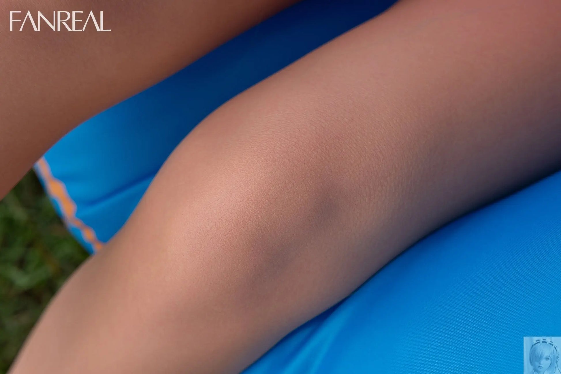 Fanreal 155cm F Cup Silicone Sex Doll Kelly Tan Real Skin ROS Fanreal