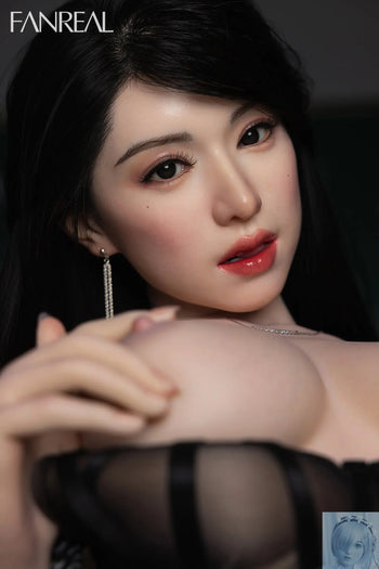 Fanreal 155cm F Cup Silicone Sex Doll Kimmy Tan Real Skin ROS Fanreal
