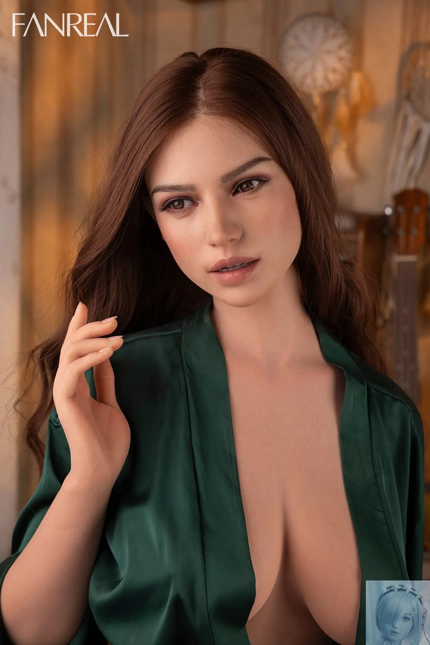Fanreal 155cm F Cup Silicone Sex Doll Mirella Tan Real Skin ROS Fanreal