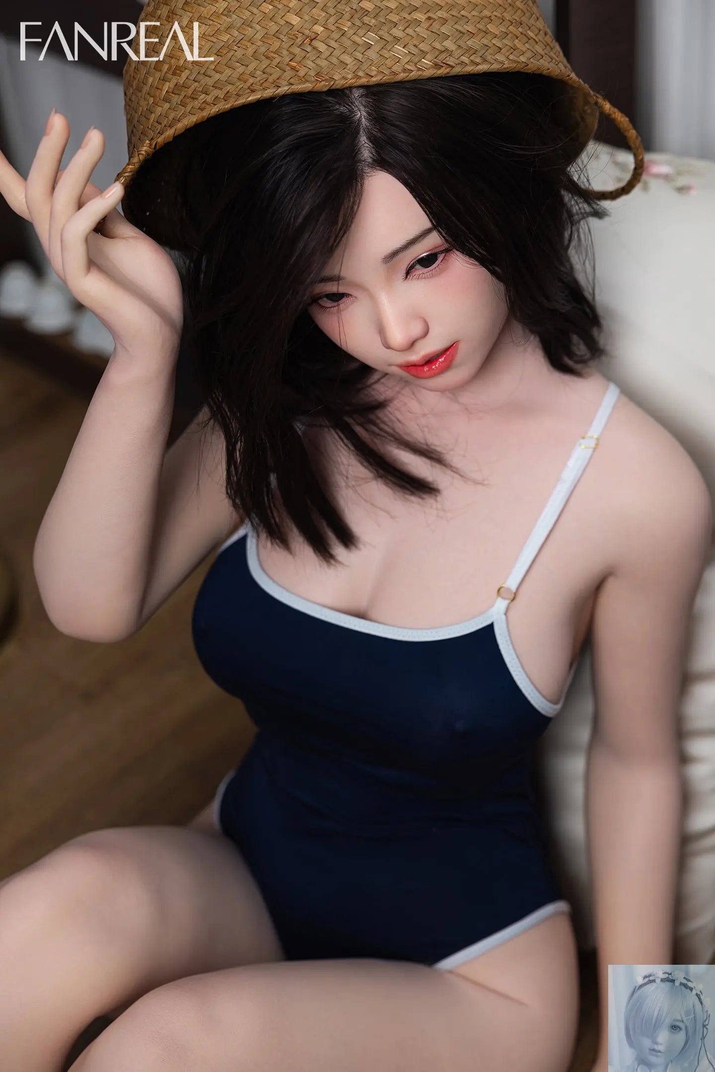 Fanreal 155cm F Cup Silicone Sex Doll Molly Tan Real Skin ROS Fanreal