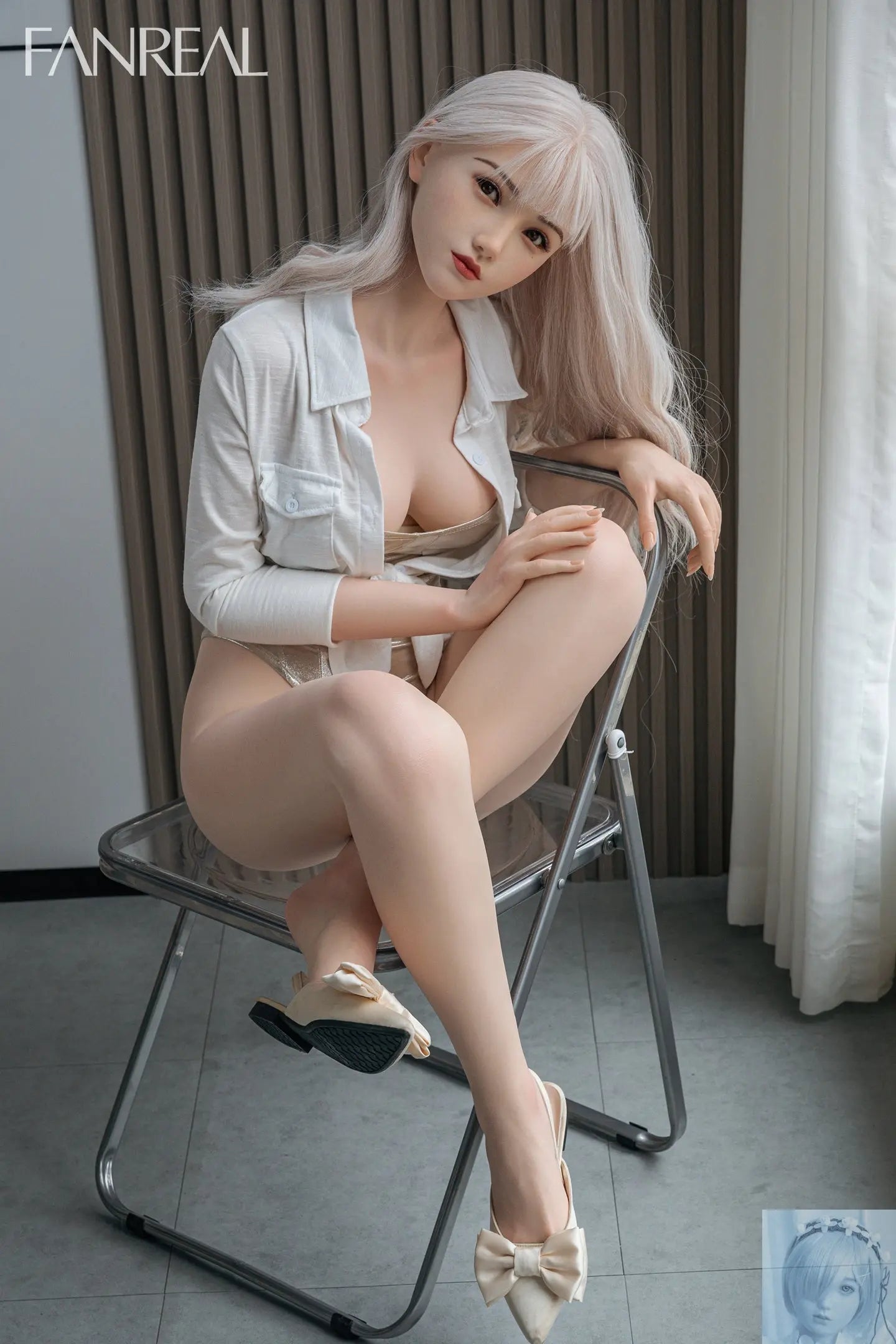 Fanreal 162cm C Cup Silicone Sex Doll Yao Blond Fanreal