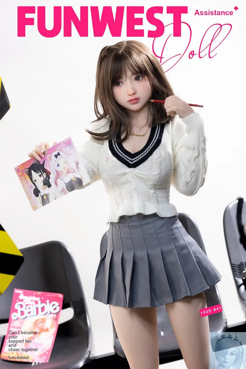 Funwest 152cm D Cup TPE Sex Doll Amy In White Funwest