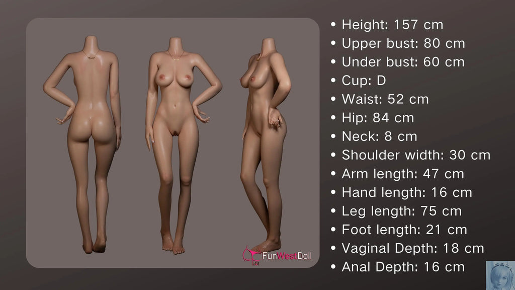 Funwest FS Series 157cm D Cup Full Silicone Sex Doll Alexa Funwest