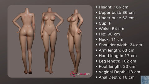 Funwest FS Series 166cm F Cup Full Silicone Sex Doll Alexa Funwest