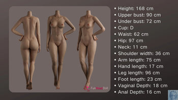 Funwest FS Series 168 D Cup Full Silicone Sex Doll Lexie with Real Skin Texture Funwest