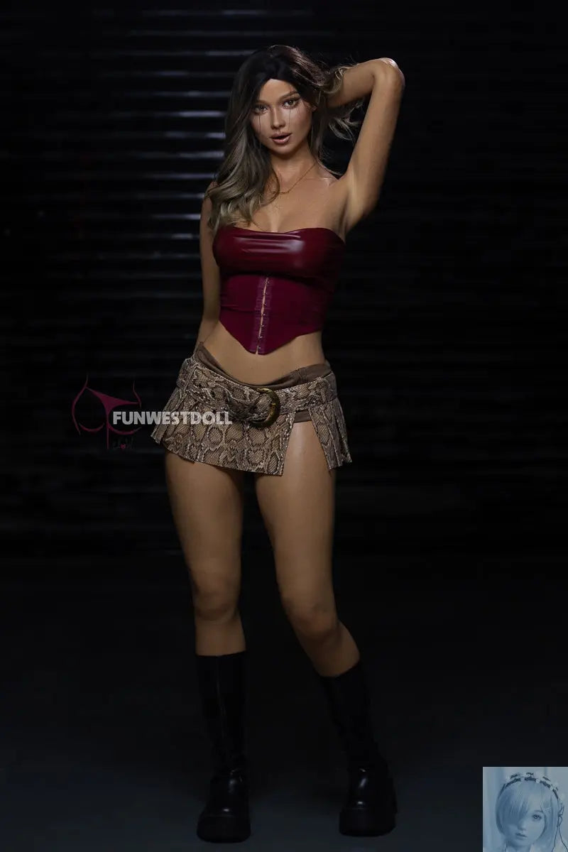 Funwest FS Series 168 D Cup Full Silicone Sex Doll Rose with Real Skin Texture Funwest