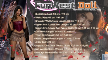 Funwest FS Series 168 D Cup Full Silicone Sex Doll Rose with Real Skin Texture Funwest