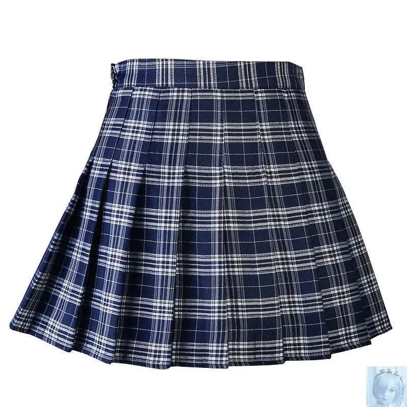 High Waist Pleated School Uniform Mini Skirt Many Colors to Choose From lovedollsenpai