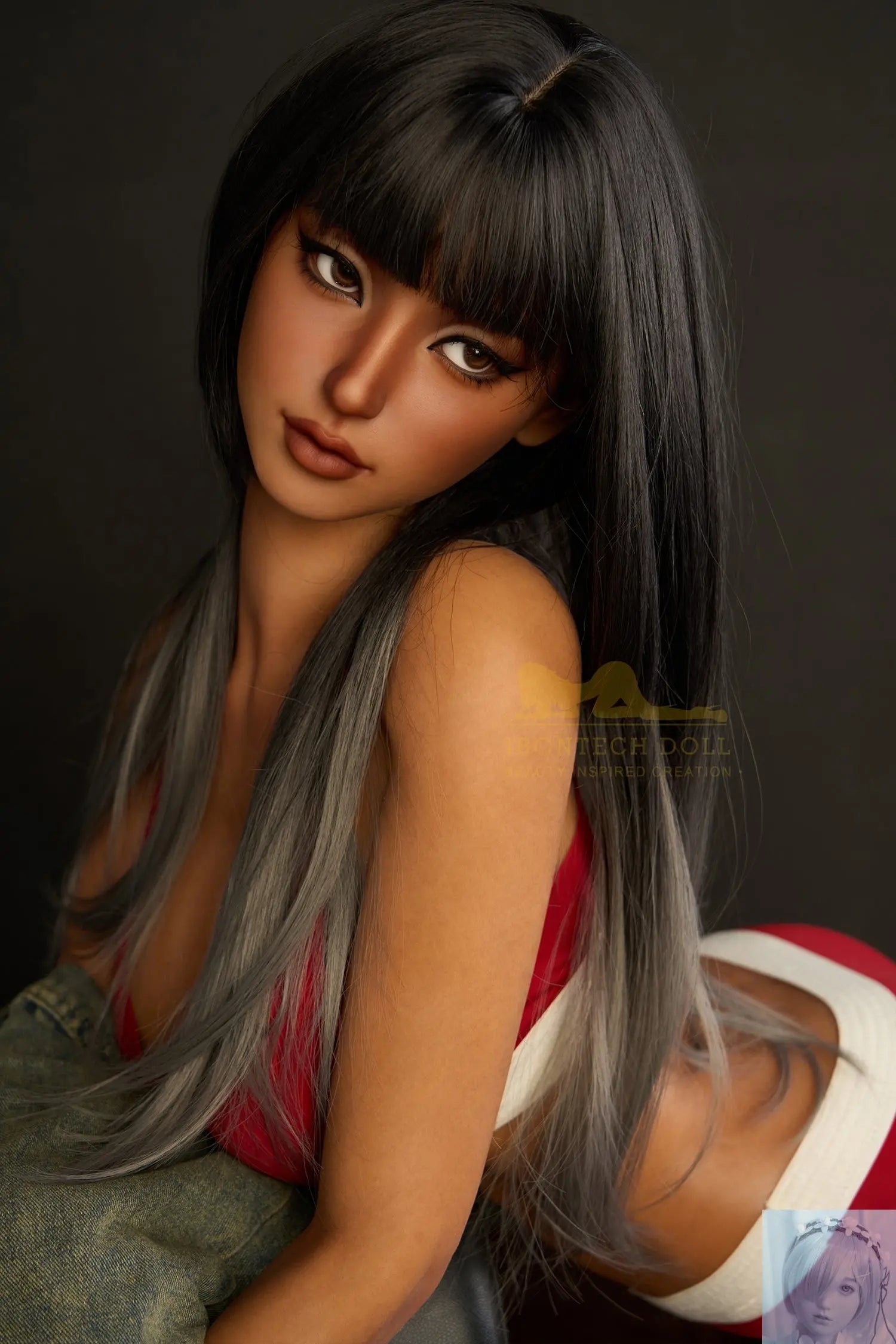 IronTech 161cm Silicone F Cup Sex Doll S14 Dark Tan Irontech