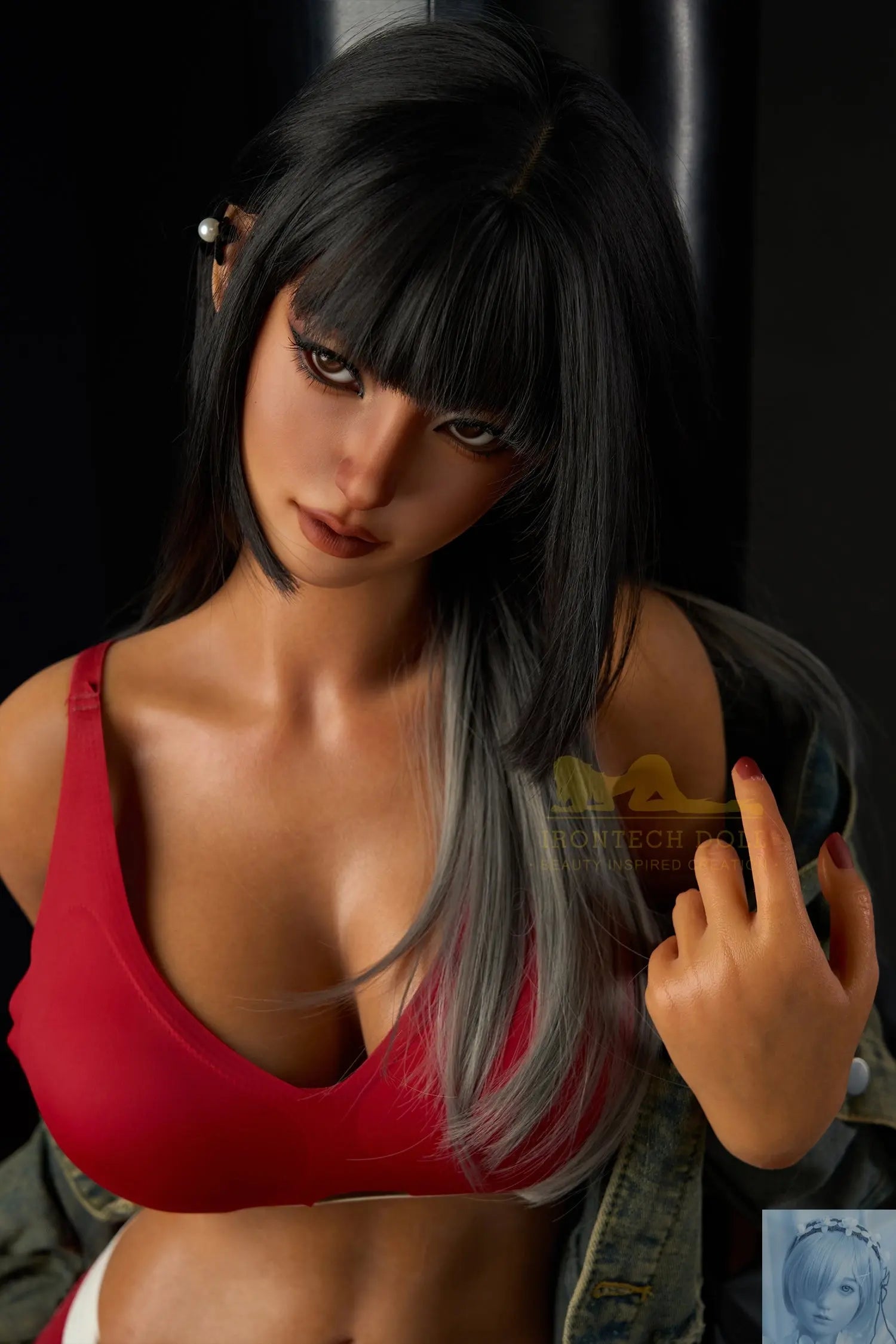 IronTech 161cm Silicone F Cup Sex Doll S14 Dark Tan Irontech