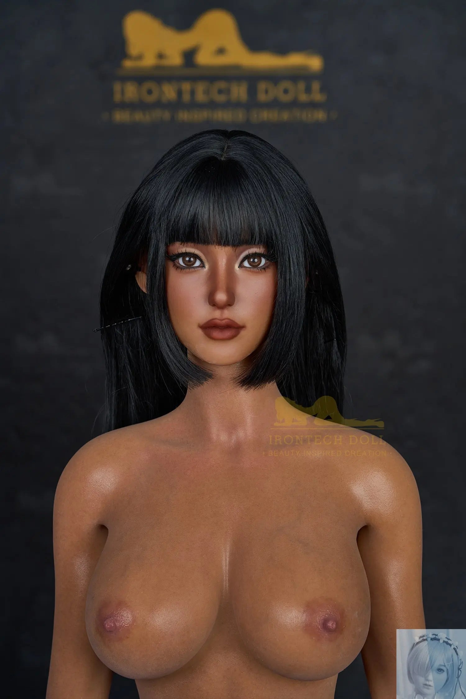 IronTech 161cm Silicone F Cup Sex Doll S14 Dark Tan Irontech