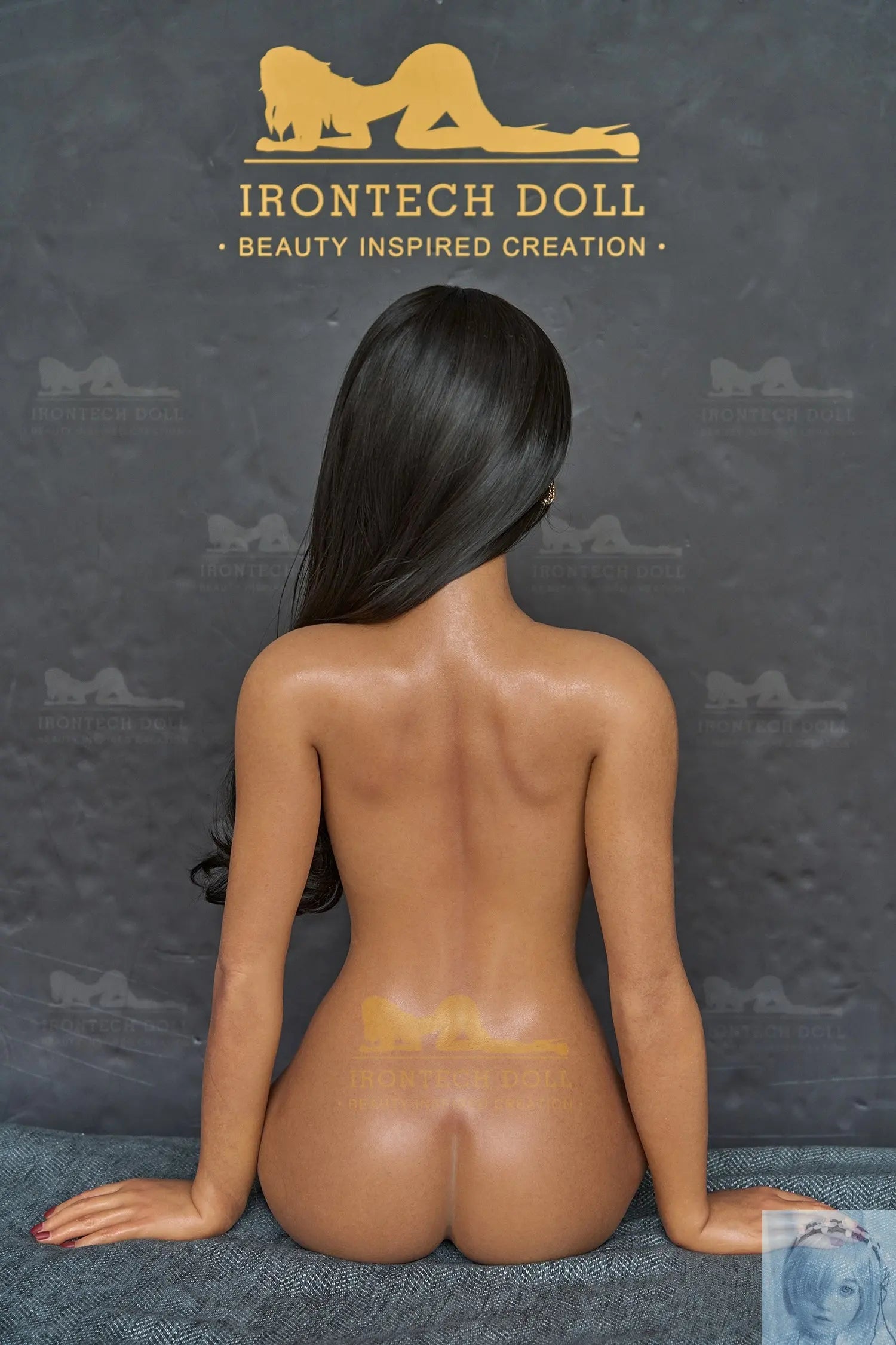 IronTech 161cm Silicone F Cup Sex Doll S33 Dark Tan Irontech