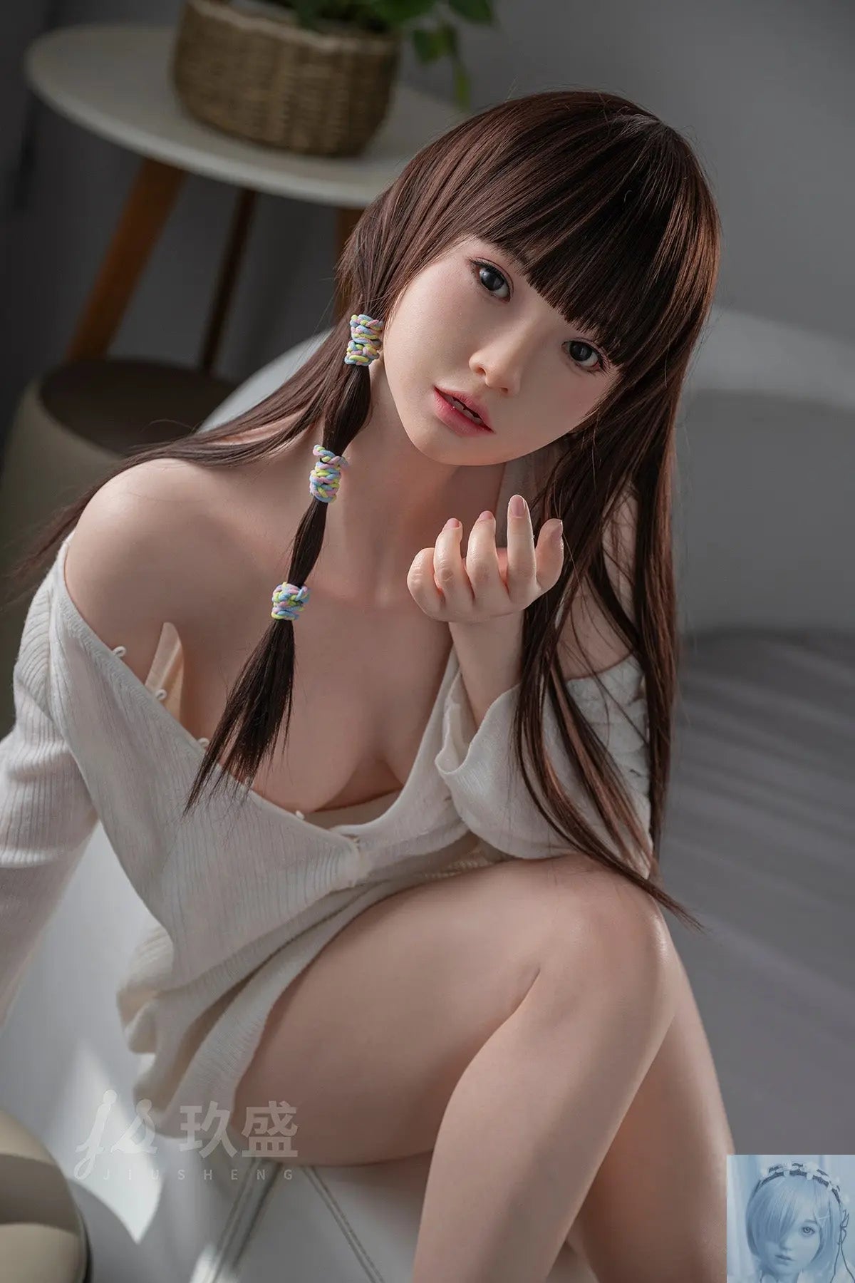 Jiusheng 149cm Full Real Skin Texture B Cup Full Silicone Sex Doll Miyu Jiusheng