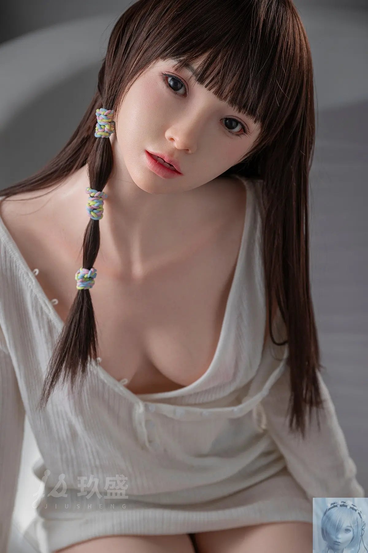 Jiusheng 149cm Full Real Skin Texture B Cup Full Silicone Sex Doll Miyu Jiusheng