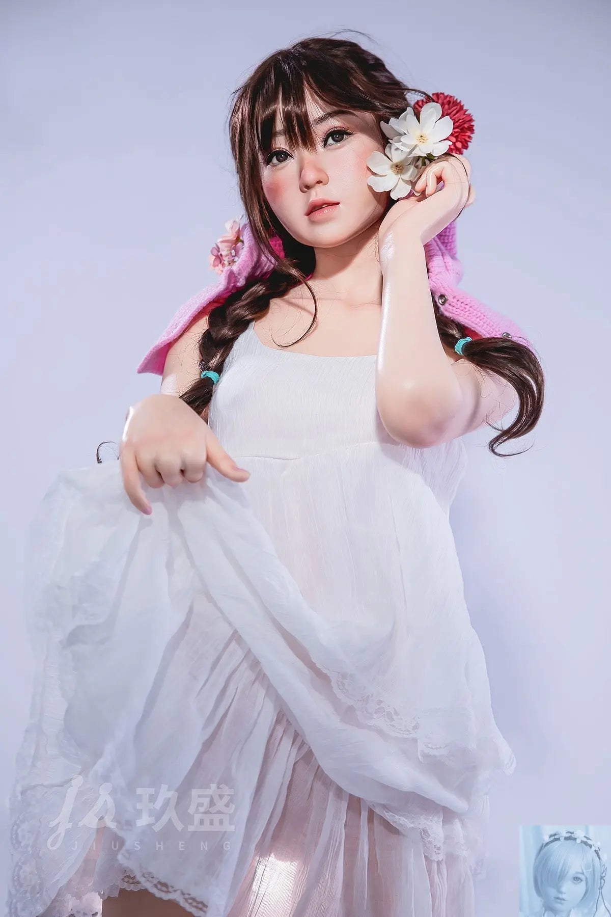 Jiusheng 150cm B Cup Full Silicone Sex Doll Enya Jiusheng