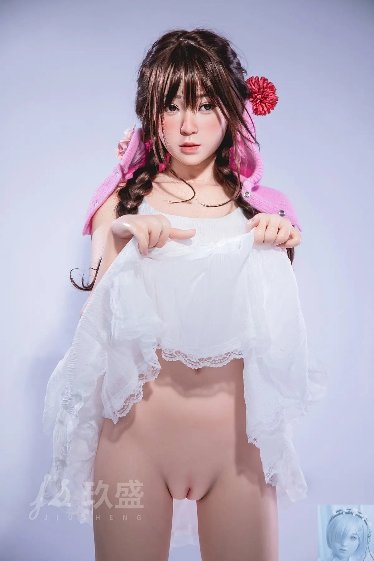 Jiusheng 150cm B Cup Full Silicone Sex Doll Enya Jiusheng