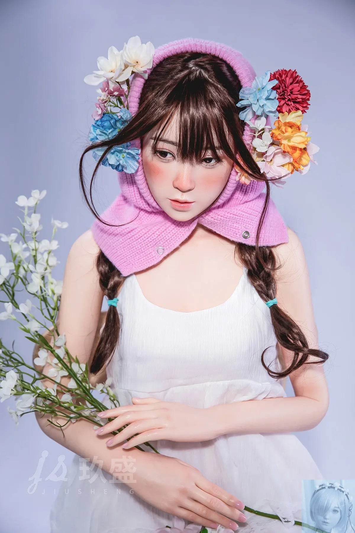 Jiusheng 150cm B Cup Full Silicone Sex Doll Enya Jiusheng