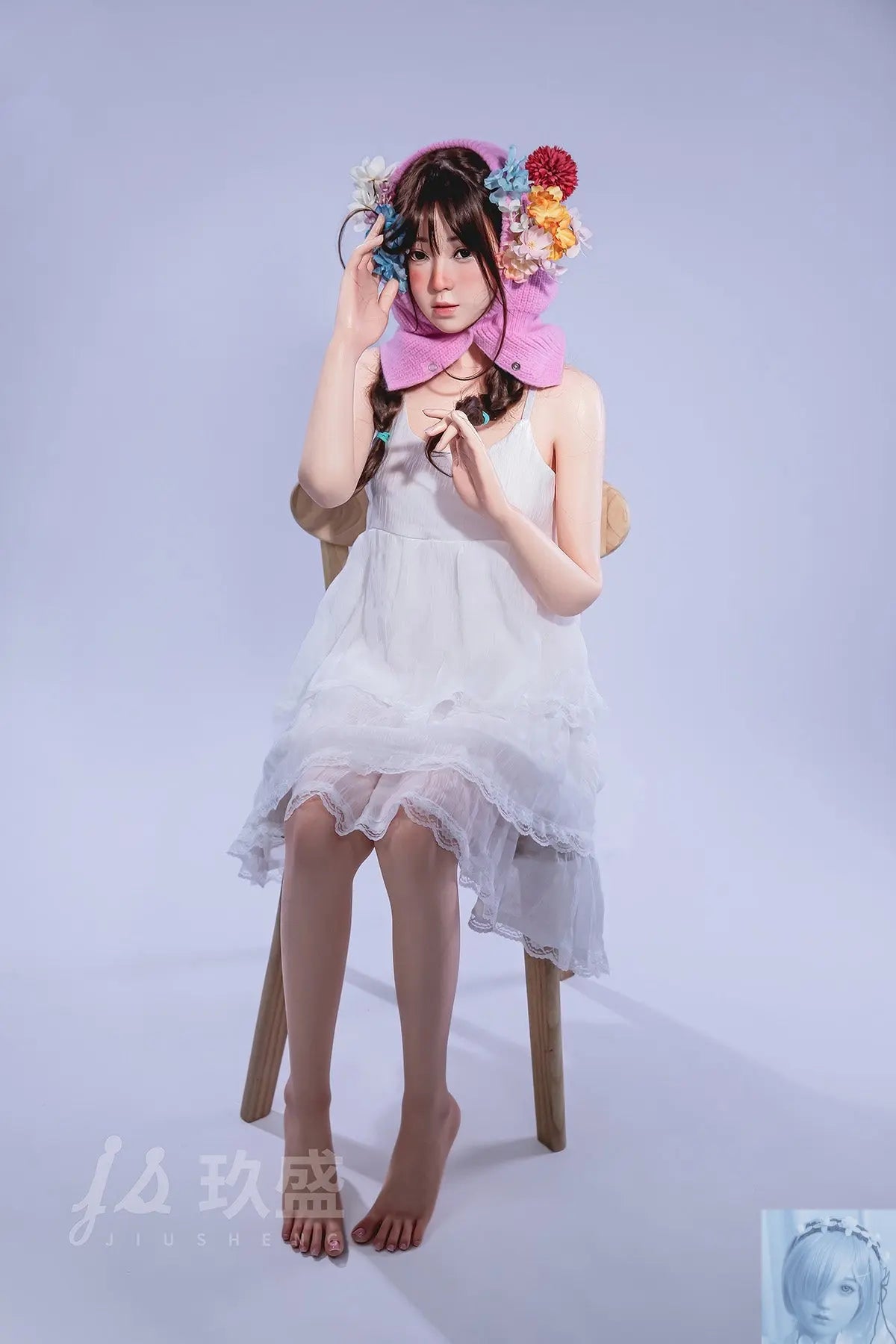 Jiusheng 150cm B Cup Full Silicone Sex Doll Enya Jiusheng