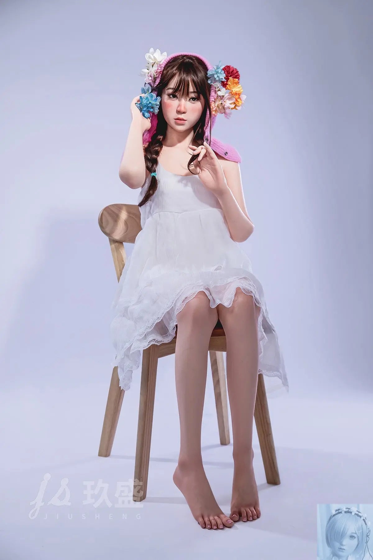 Jiusheng 150cm B Cup Full Silicone Sex Doll Enya Jiusheng