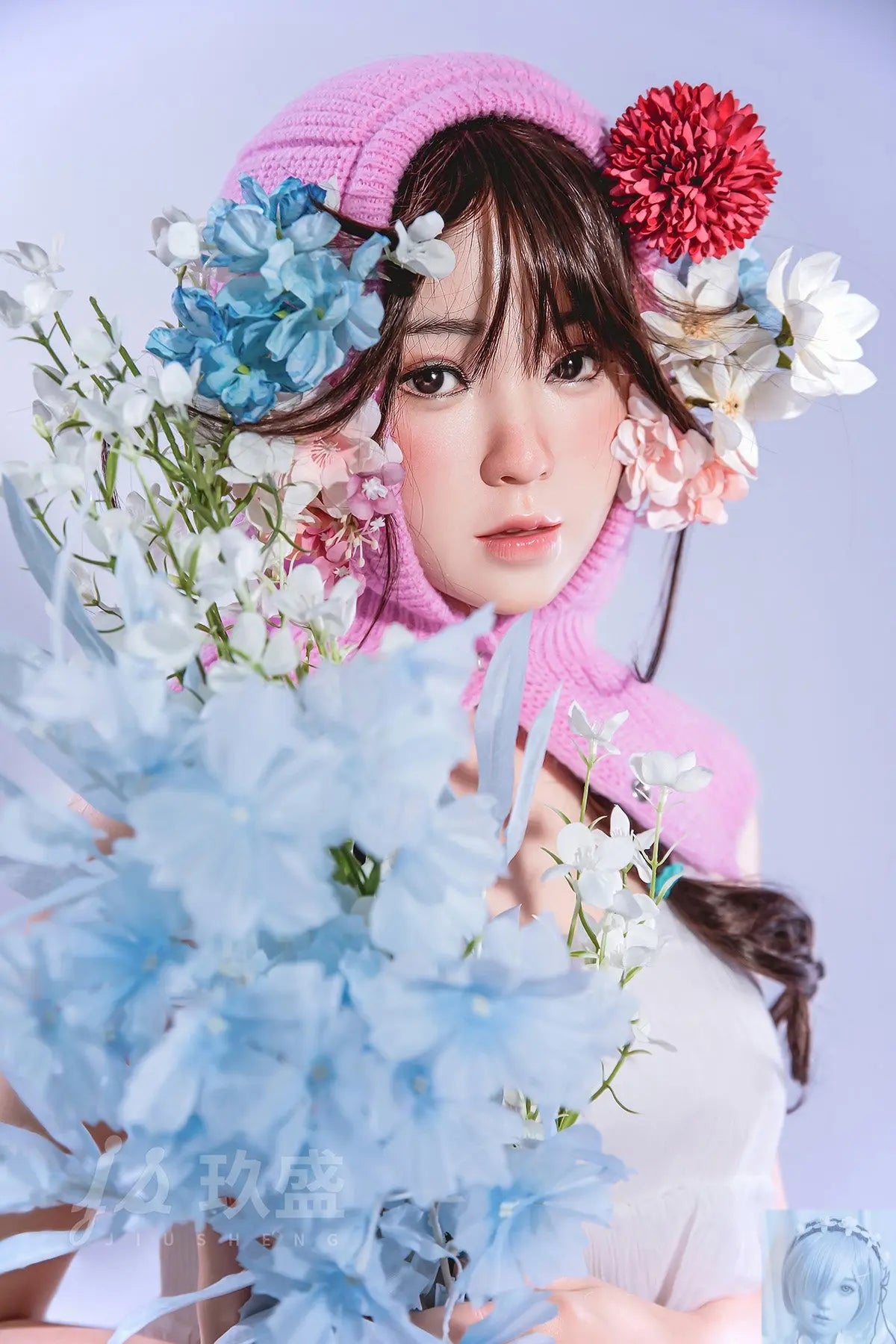 Jiusheng 150cm B Cup Full Silicone Sex Doll Enya Jiusheng