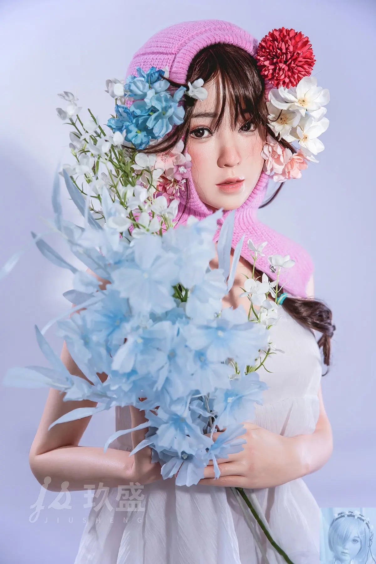 Jiusheng 150cm B Cup Full Silicone Sex Doll Enya Jiusheng