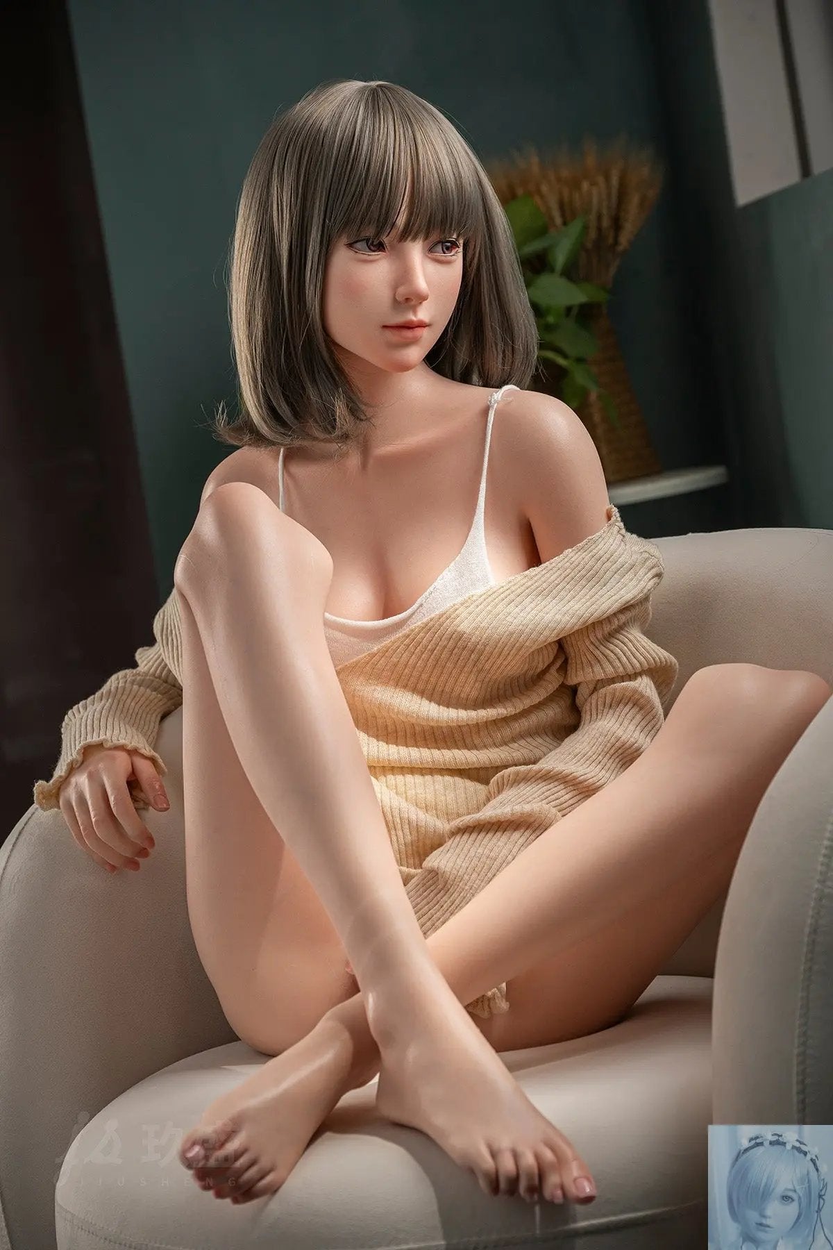 Jiusheng 150cm B Cup Full Silicone Sex Doll Opalite Jiusheng