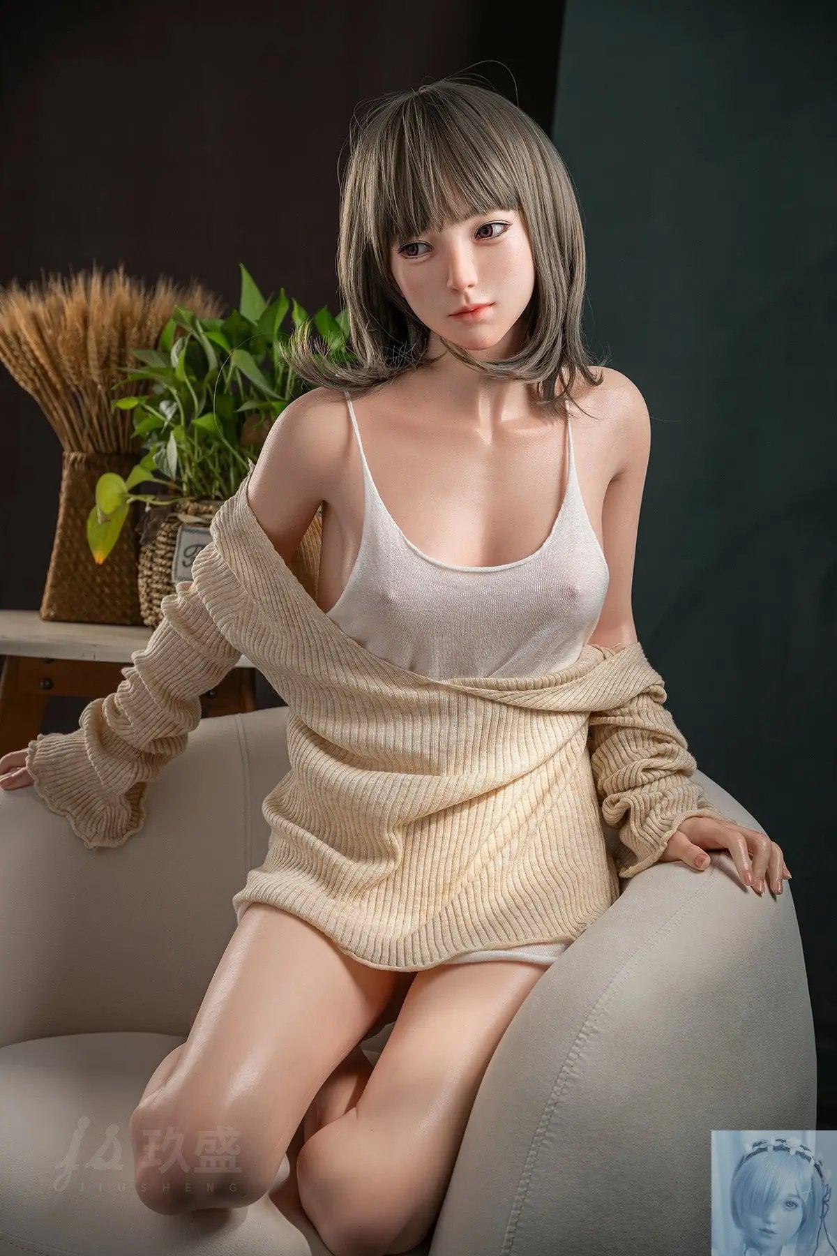Jiusheng 150cm B Cup Full Silicone Sex Doll Opalite Jiusheng