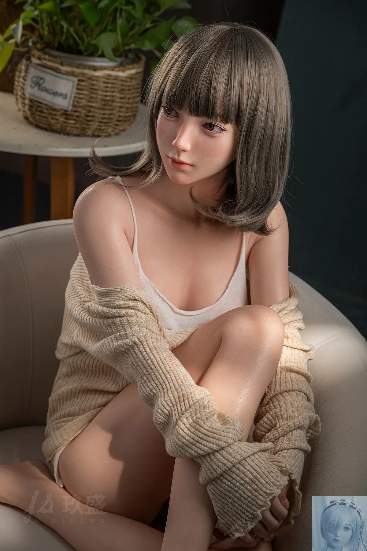 Jiusheng 150cm B Cup Full Silicone Sex Doll Opalite Jiusheng