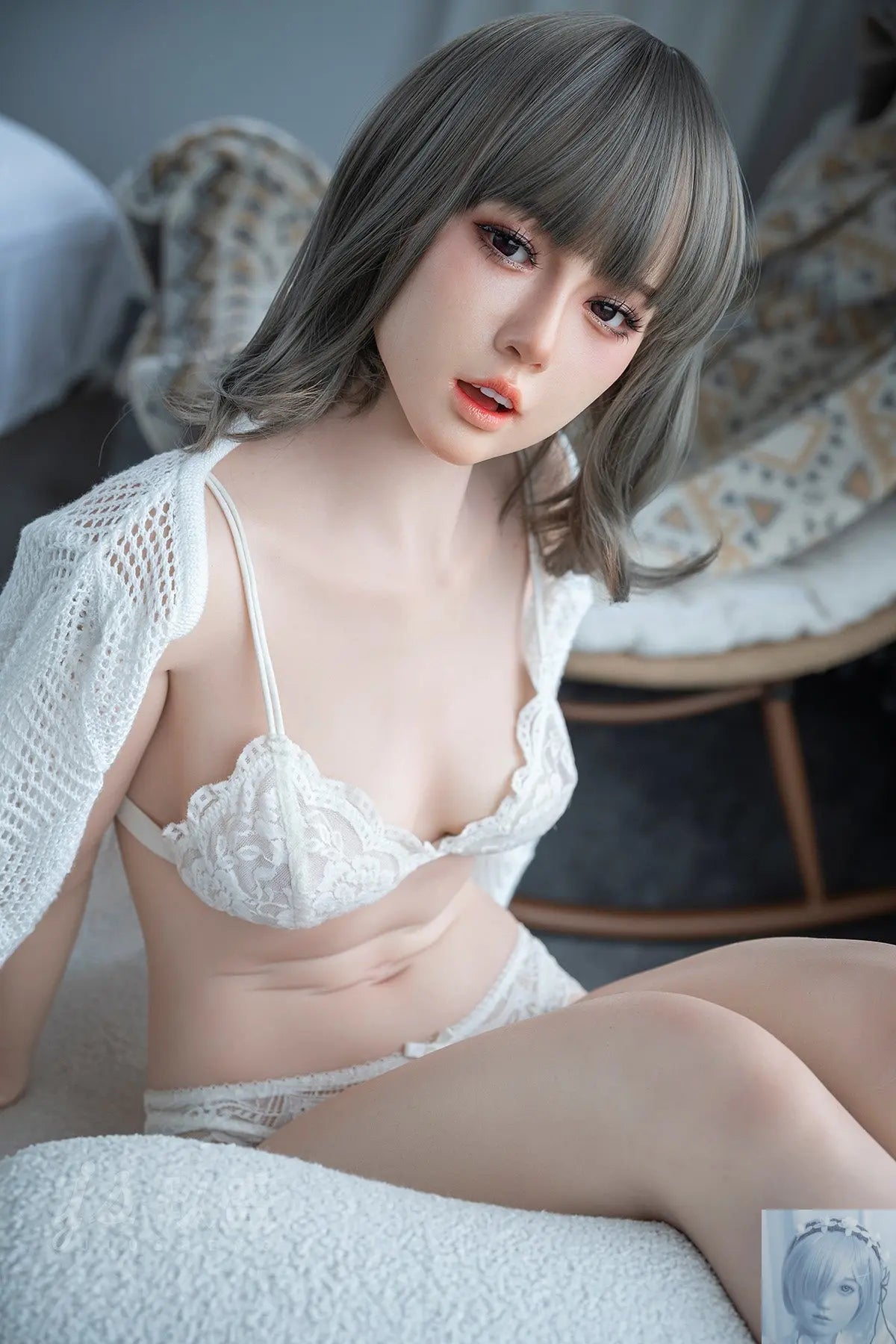 Jiusheng 156cm B Cup Full Silicone Sex Doll Coco Jiusheng