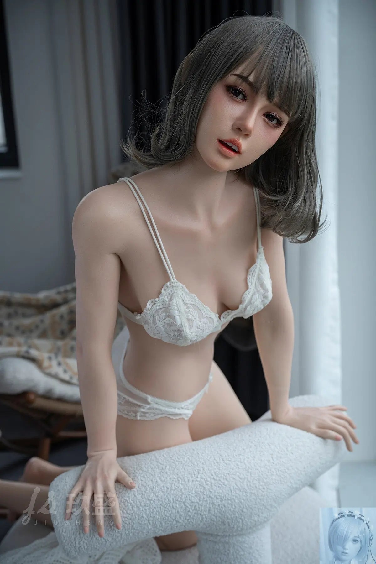 Jiusheng 156cm B Cup Full Silicone Sex Doll Coco Jiusheng