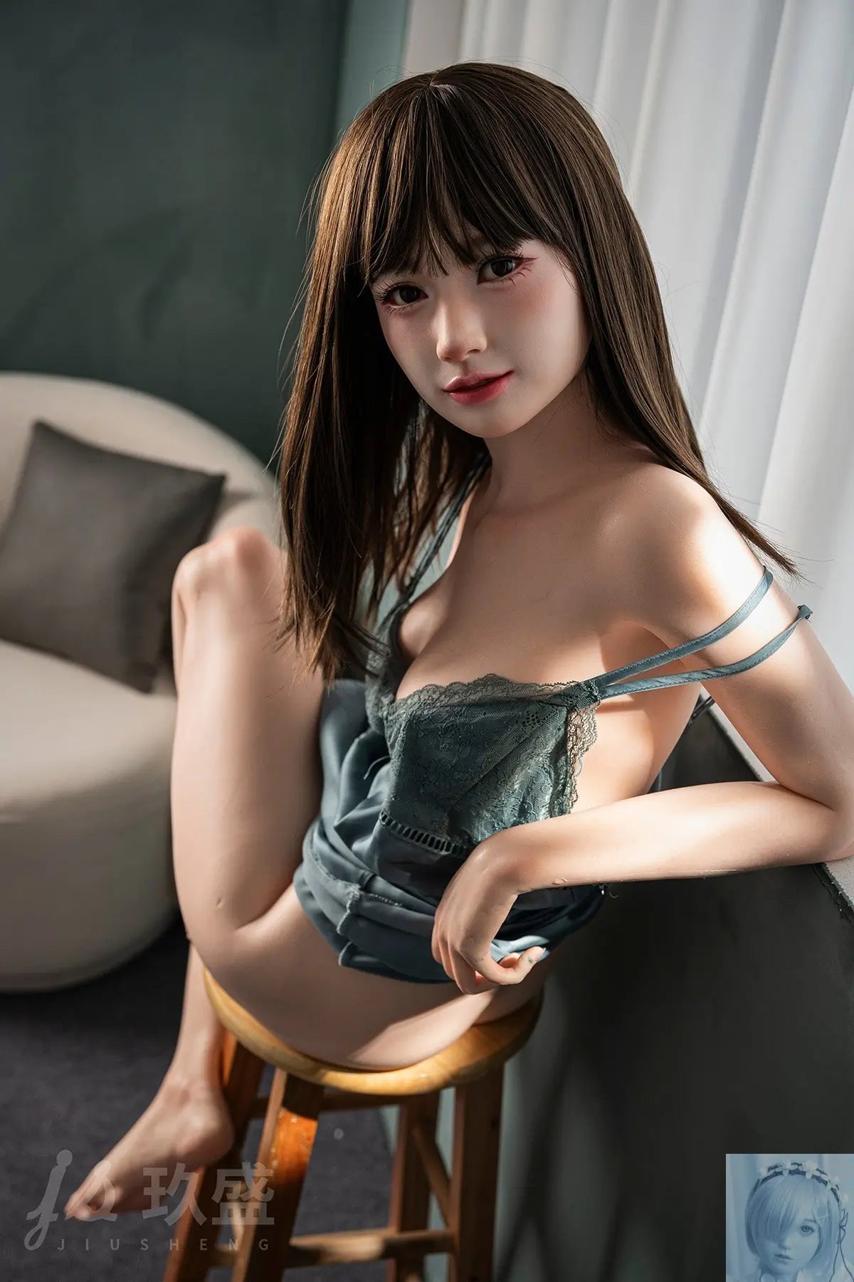 Jiusheng 156cm B Cup Full Silicone Sex Doll Runa Jiusheng
