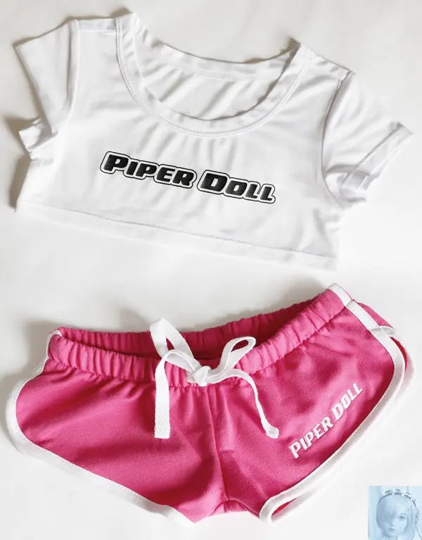 Kospley Piper Doll Shorts and Tee Shirt for 130cm Doll Kospley